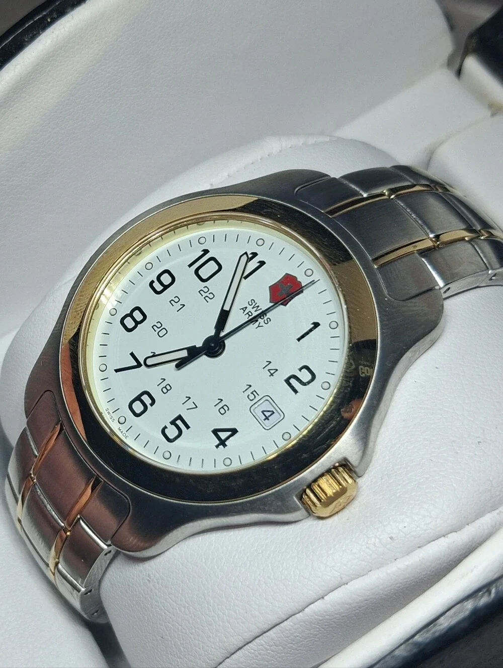 Vintage Victorinox Swiss Army Officer's Two-Tone Watch 24578